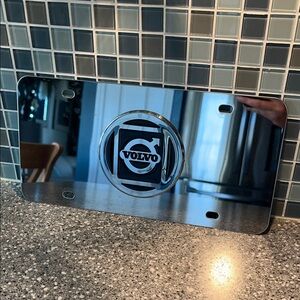 Volvo Chrome License Plate